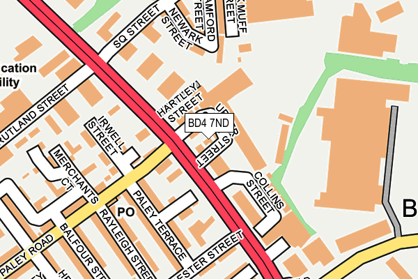 BD4 7ND map - OS OpenMap – Local (Ordnance Survey)