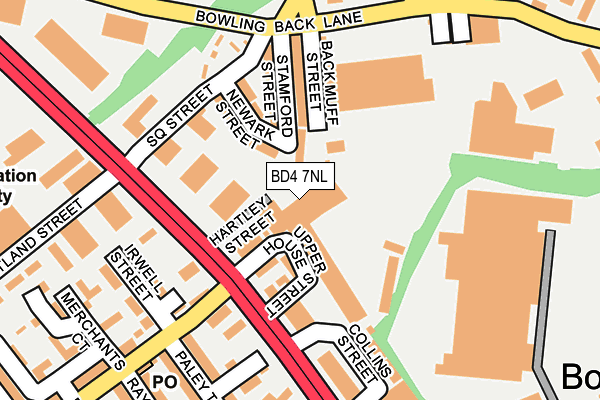 BD4 7NL map - OS OpenMap – Local (Ordnance Survey)