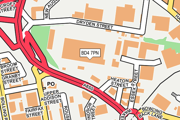 BD4 7PN map - OS OpenMap – Local (Ordnance Survey)
