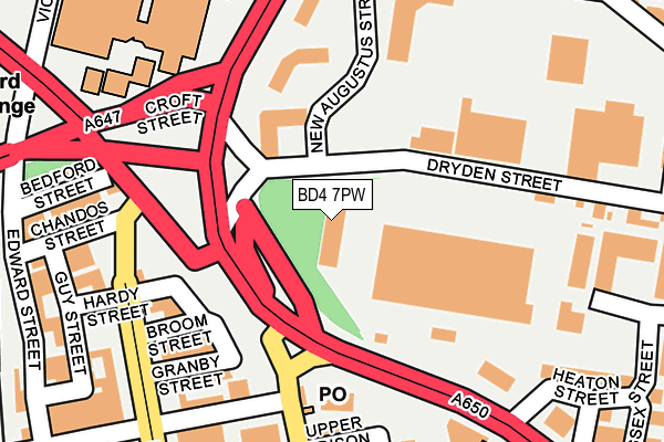 BD4 7PW map - OS OpenMap – Local (Ordnance Survey)