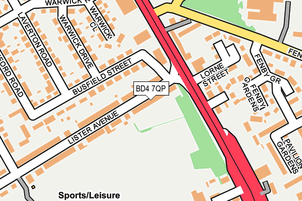 BD4 7QP map - OS OpenMap – Local (Ordnance Survey)