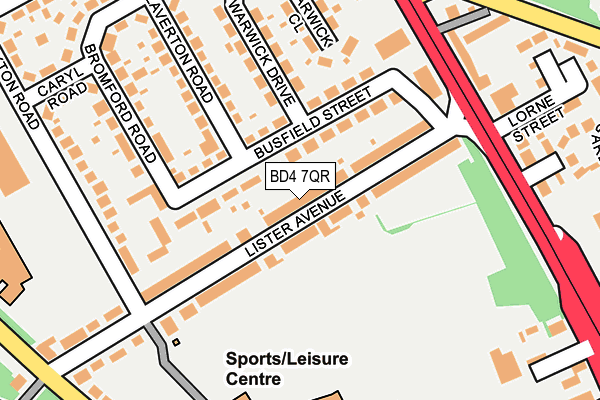 BD4 7QR map - OS OpenMap – Local (Ordnance Survey)