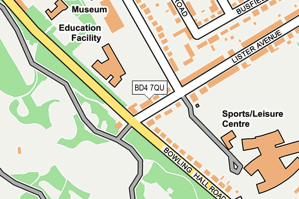 BD4 7QU map - OS OpenMap – Local (Ordnance Survey)