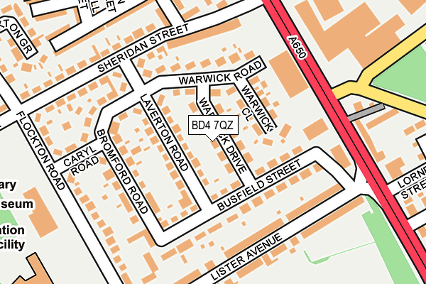 BD4 7QZ map - OS OpenMap – Local (Ordnance Survey)