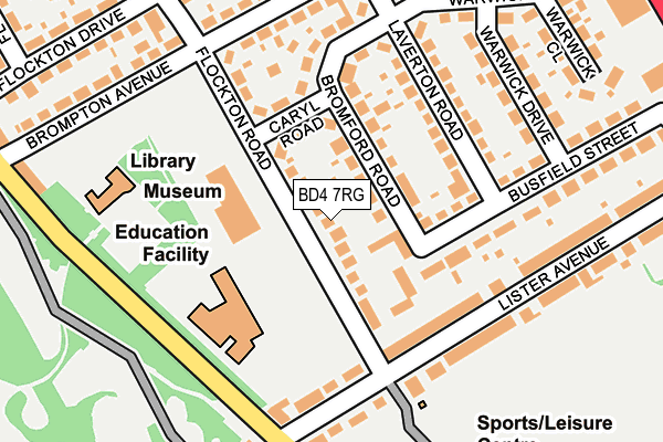 BD4 7RG map - OS OpenMap – Local (Ordnance Survey)