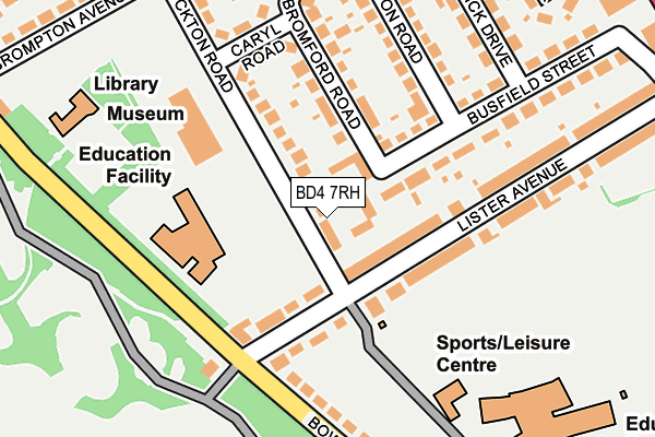 BD4 7RH map - OS OpenMap – Local (Ordnance Survey)