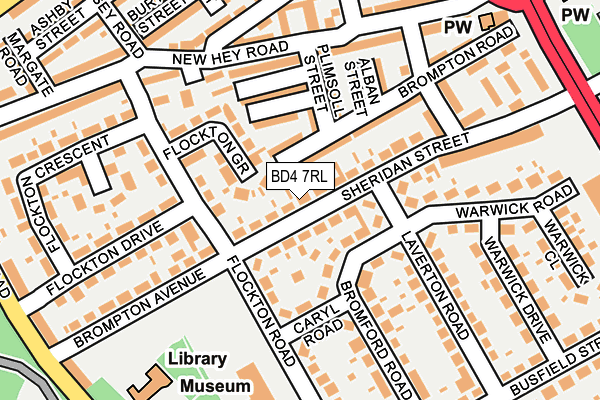 BD4 7RL map - OS OpenMap – Local (Ordnance Survey)