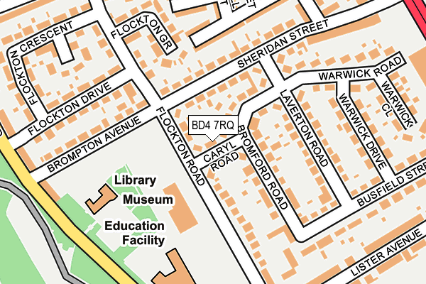 BD4 7RQ map - OS OpenMap – Local (Ordnance Survey)