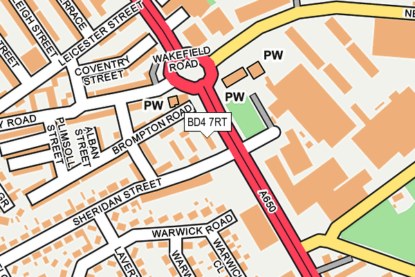 BD4 7RT map - OS OpenMap – Local (Ordnance Survey)