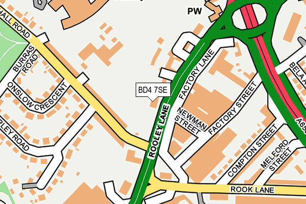 BD4 7SE map - OS OpenMap – Local (Ordnance Survey)