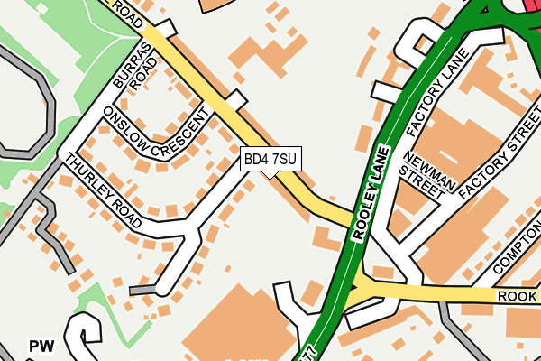 BD4 7SU map - OS OpenMap – Local (Ordnance Survey)