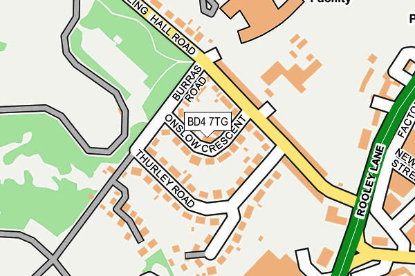 BD4 7TG map - OS OpenMap – Local (Ordnance Survey)