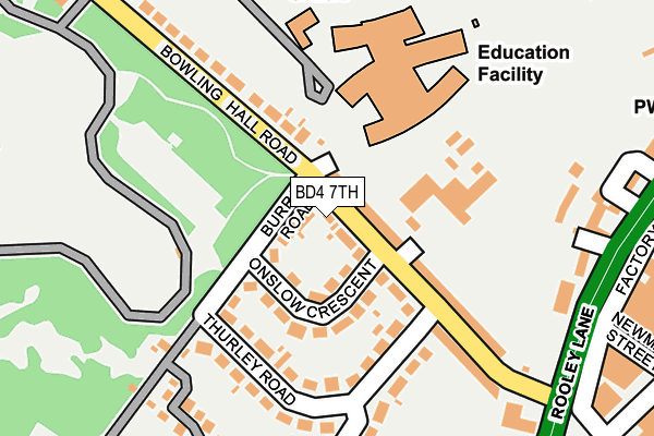 BD4 7TH map - OS OpenMap – Local (Ordnance Survey)
