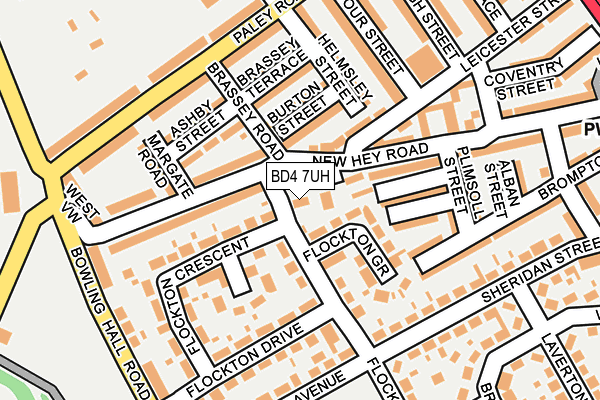BD4 7UH map - OS OpenMap – Local (Ordnance Survey)