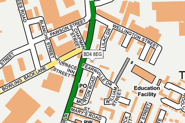 BD4 8EG map - OS OpenMap – Local (Ordnance Survey)