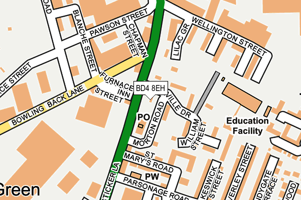 BD4 8EH map - OS OpenMap – Local (Ordnance Survey)