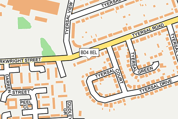BD4 8EL map - OS OpenMap – Local (Ordnance Survey)