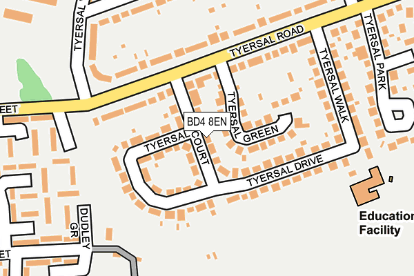 BD4 8EN map - OS OpenMap – Local (Ordnance Survey)