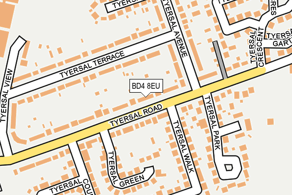 BD4 8EU map - OS OpenMap – Local (Ordnance Survey)