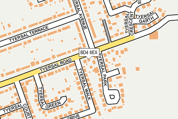 BD4 8EX map - OS OpenMap – Local (Ordnance Survey)