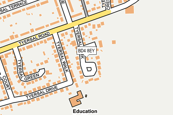 BD4 8EY map - OS OpenMap – Local (Ordnance Survey)