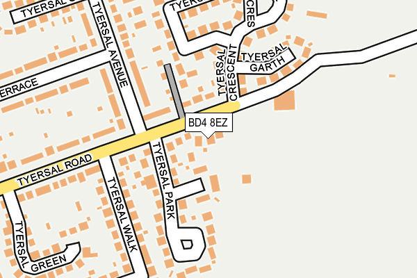 BD4 8EZ map - OS OpenMap – Local (Ordnance Survey)