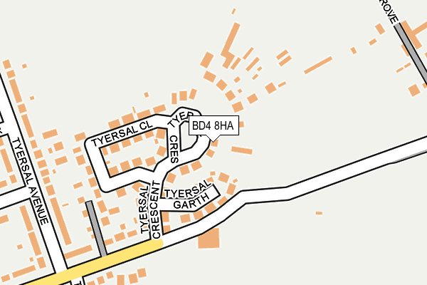 BD4 8HA map - OS OpenMap – Local (Ordnance Survey)