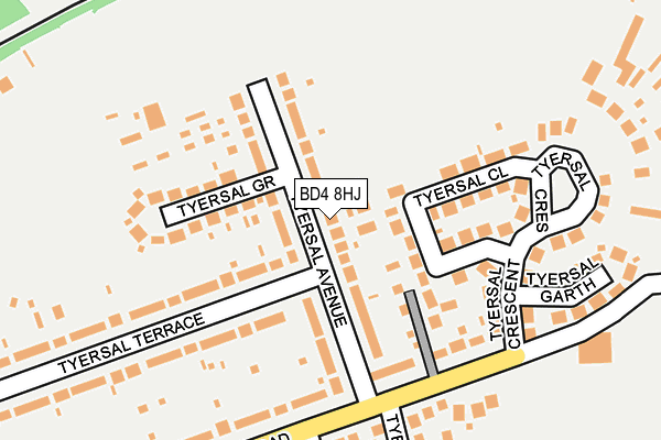 BD4 8HJ map - OS OpenMap – Local (Ordnance Survey)