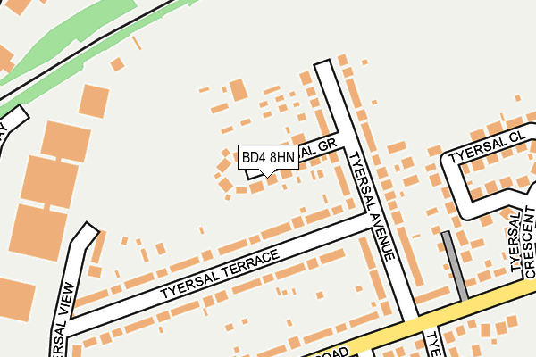 BD4 8HN map - OS OpenMap – Local (Ordnance Survey)