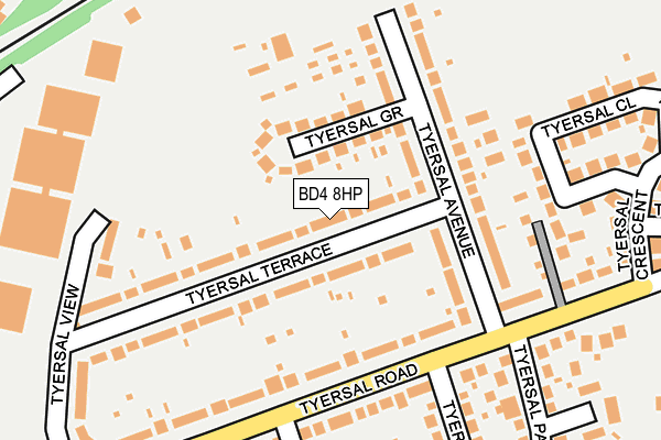 BD4 8HP map - OS OpenMap – Local (Ordnance Survey)