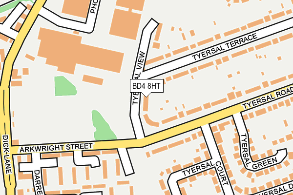 BD4 8HT map - OS OpenMap – Local (Ordnance Survey)