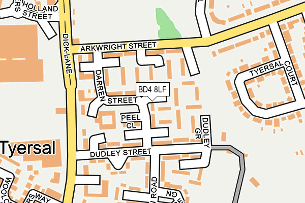 BD4 8LF map - OS OpenMap – Local (Ordnance Survey)