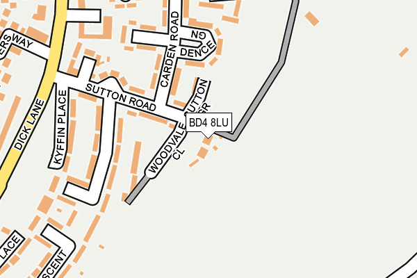 BD4 8LU map - OS OpenMap – Local (Ordnance Survey)