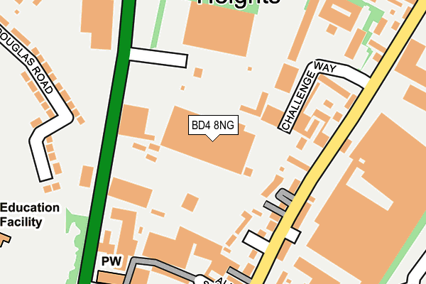 BD4 8NG map - OS OpenMap – Local (Ordnance Survey)