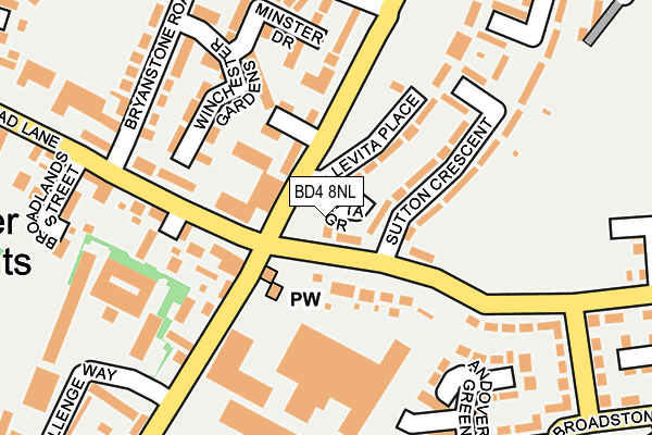 BD4 8NL map - OS OpenMap – Local (Ordnance Survey)