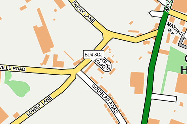 BD4 8QJ map - OS OpenMap – Local (Ordnance Survey)