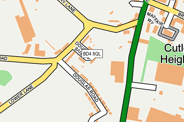 BD4 8QL map - OS OpenMap – Local (Ordnance Survey)