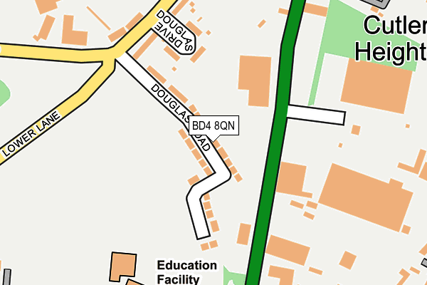 BD4 8QN map - OS OpenMap – Local (Ordnance Survey)