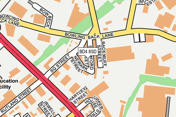 BD4 8SD map - OS OpenMap – Local (Ordnance Survey)