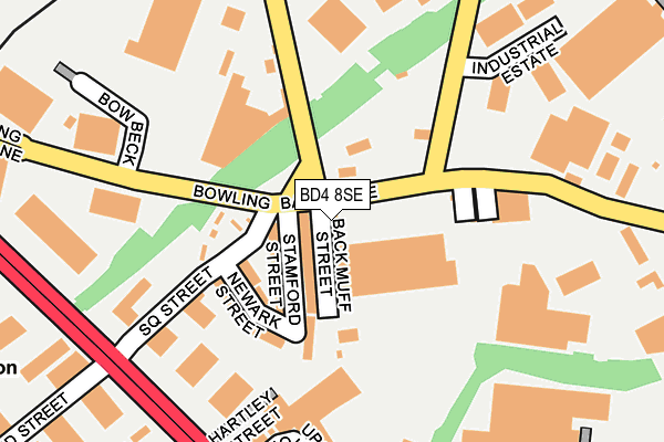 BD4 8SE map - OS OpenMap – Local (Ordnance Survey)