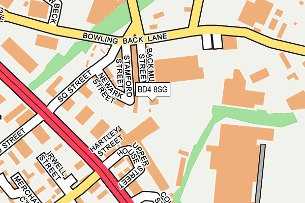 BD4 8SG map - OS OpenMap – Local (Ordnance Survey)