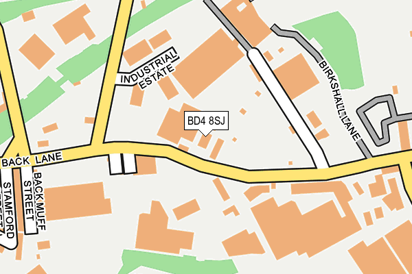 BD4 8SJ map - OS OpenMap – Local (Ordnance Survey)