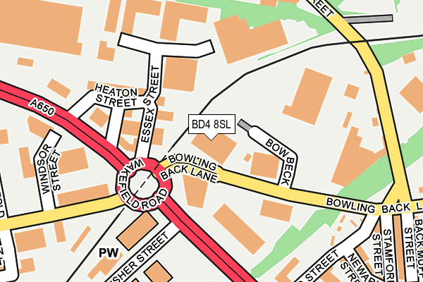 BD4 8SL map - OS OpenMap – Local (Ordnance Survey)