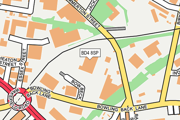 BD4 8SP map - OS OpenMap – Local (Ordnance Survey)