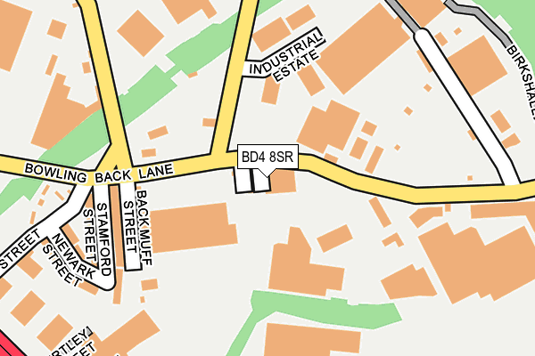 BD4 8SR map - OS OpenMap – Local (Ordnance Survey)