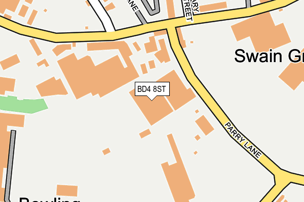 BD4 8ST map - OS OpenMap – Local (Ordnance Survey)
