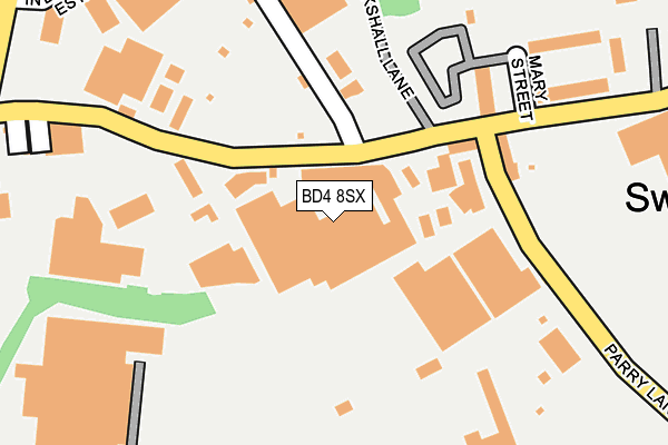 BD4 8SX map - OS OpenMap – Local (Ordnance Survey)