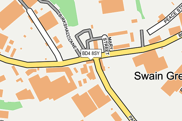 BD4 8SY map - OS OpenMap – Local (Ordnance Survey)