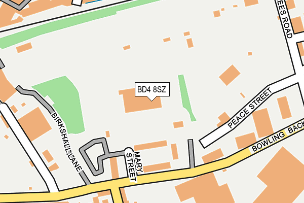 BD4 8SZ map - OS OpenMap – Local (Ordnance Survey)