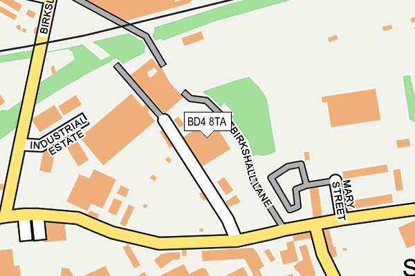 BD4 8TA map - OS OpenMap – Local (Ordnance Survey)